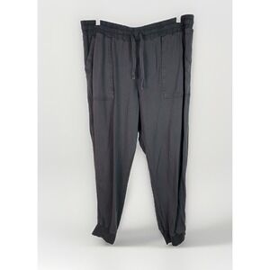 Splendid Women's XL Gray Rayon Elastic Waist Jogger Pants